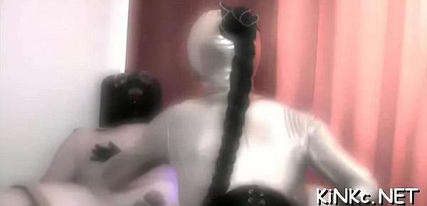  Evil mistress spanks slave&039;s wazoo and suffocates him with wazoo